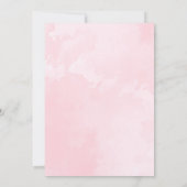 Rosa Stiefel & Bubbly Brautparty Einladung (Rückseite)