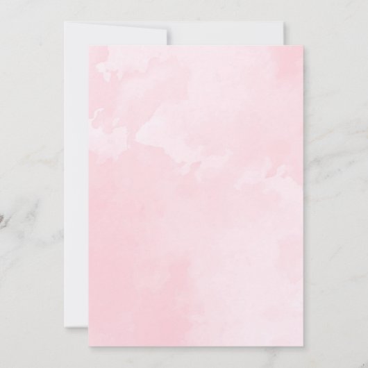 Rosa Stiefel & Bubbly Brautparty Einladung (Rückseite)