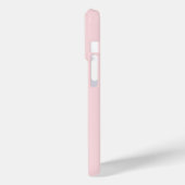 Rosa Stiefel mit Blumen Monogramm Case-Mate iPhone Hülle (Rückseite / Links)