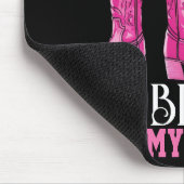 Rosa Stiefel und Bling das ist mein Ding Mousepad (Ecke)