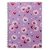 Rosa Stiefmütterchen, nahtloses Muster Notizblock (Vorderseite)