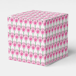 Rosa Stiefmütterchen - Retro-Tapete Geschenkschachtel