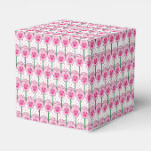 Rosa Stiefmütterchen - Retro-Tapete Geschenkschachtel (Rückseite)