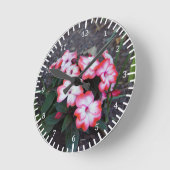 Rosa Stiefmütterchen Uhr (Winkel)