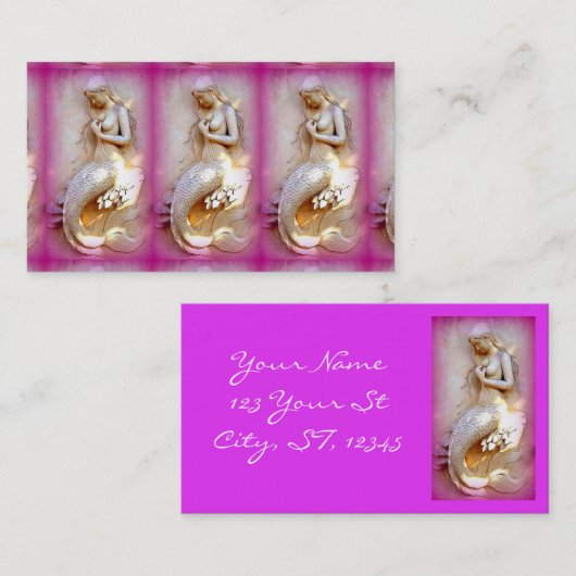 Rosa Stiermädchen Thunder_Cove Visitenkarte (Vorne/Hinten)