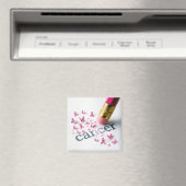 rosa Stift Erlöschen von Text zum Krebs Magnet (In Situ (Geschirrspüler))