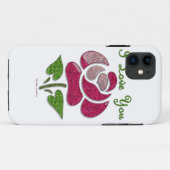 Rosa Stift Rose I Liebe Sie Case-Mate iPhone Hülle (Rückseite (Horizontal))