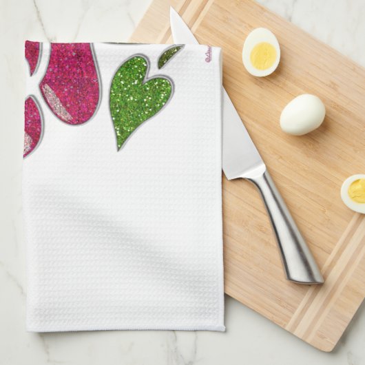 Rosa Stift Rose I Liebe Sie Handtuch (Viertel Falte)