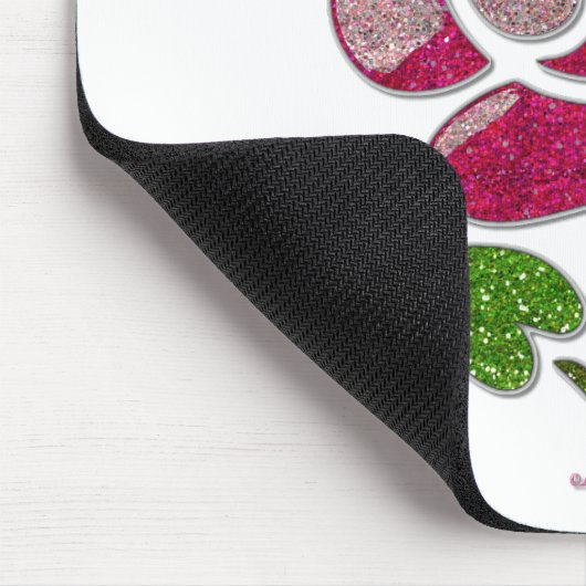 Rosa Stift Rose I Liebe Sie Mousepad (Ecke)