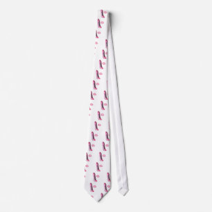 Rosa Stilett Schuh- und Kusskunst Krawatte