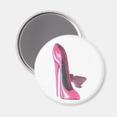 Rosa Stiletto Shows Magnet (Vorderseite/Rückseite)