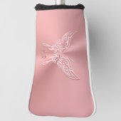 Rosa Stilisierter Schmetterling Runder Schwanz, be Golf Headcover (Rotieren 90)