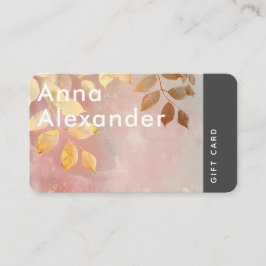 Rosa Stille Design 9 Geschenkkarte Visitenkarte