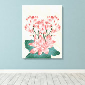 Rosa Stille Leinwanddruck (Insitu (Holzboden))