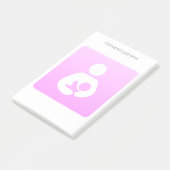 Rosa stillende Ikone Post-it Klebezettel (angewinkelt)