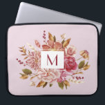 Rosa Stilvoll Elegante Mit Monogramm Wasserfarben Laptopschutzhülle<br><div class="desc">Rosa Stilvolle Elegant Mit Monogramm Watercolor Floral Laptop Ärmel. Dieser elegante Laptop-Ärmel mit wunderschönen Aquarellfarben-Blume in Rosatönen. Personalisieren Sie das Monogramm mit Ihrem Initial.</div>