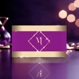 Rosa Stilvolle Gold Frame Moderne Visitenkarte