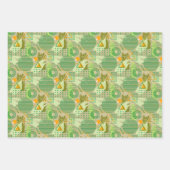 Rosa Stilvolle Memphis Style 80er Pop Art Geometri Geschenkpapier Set (Vorderseite 3)