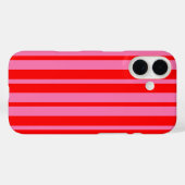 Rosa Stilvolle Streifenmuster Design Case-Mate iPhone Hülle (Rückseite (Horizontal))
