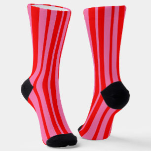 Rosa Stilvolle Streifenmuster Design Socken