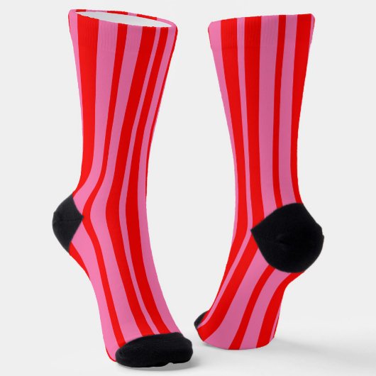 Rosa Stilvolle Streifenmuster Design Socken