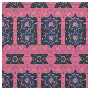 Rosa Stilvolles Chic Modernes geometrisches Muster Stoff