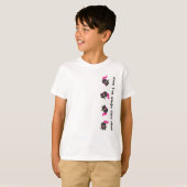 Rosa stolperndes Ninja T-Shirt (Vorne ganz)