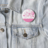 Rosa Storch mit Baby-Taste Button (Beispiel)