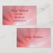 Rosa Strahl des Lichtes Visitenkarte (Vorne/Hinten)