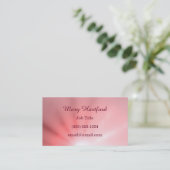 Rosa Strahl des Lichtes Visitenkarte (Stehend Vorderseite)