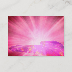 *~* rosa Strahlen, die HandLightworker Heiler Visitenkarte