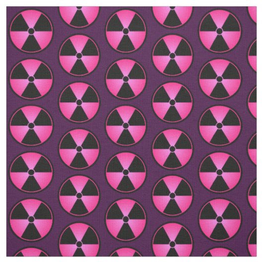 rosa Strahlungssymbol Stoff (Muster)