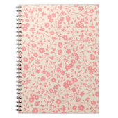 Rosa Strampler Blumendesign Notizblock (Vorderseite)