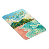Rosa Strand Indonesien Magnet (Rechte Seite)