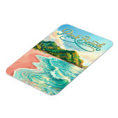 Rosa Strand Indonesien Magnet (Linke Seite)