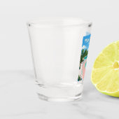 Rosa Strand Indonesien Schnapsglas (Links)