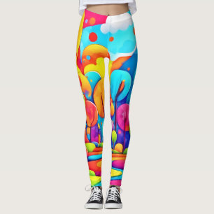 Rosa Strand Nacht Himmel Leggings