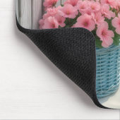 Rosa Strandpetunien Mousepad (Ecke)