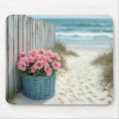 Rosa Strandpetunien Mousepad (Vorne)