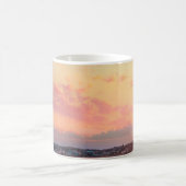 Rosa Strandsonne Golden Himmel Schöne Ferien Kaffeetasse (Mittel)