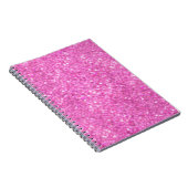 Rosa Strass-Bling Notizblock (Rechte Seite)