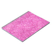 Rosa Strass-Bling Notizblock (Linke Seite)
