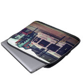 Rosa Straßenbahn Laptopschutzhülle (Vorne Knopf)