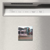 Rosa Straßenbahn Magnet (In Situ (Geschirrspüler))