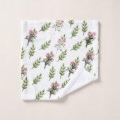 Rosa Sträuße   Badhandtuch Set (Waschlappen)