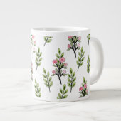 Rosa Sträuße Jumbo-Tasse (Vorderseite Rechts)