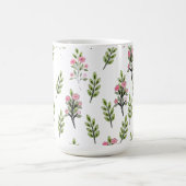 Rosa Sträuße Kaffeetasse (Mittel)