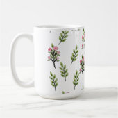 Rosa Sträuße Kaffeetasse (Links)
