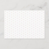 Rosa Strawberry Baby Brunch Windeln Raffel Begleitkarte (Rückseite)