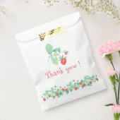Rosa Strawberry Berry Erster Geburtstag Geschenktütchen (Versiegelt)